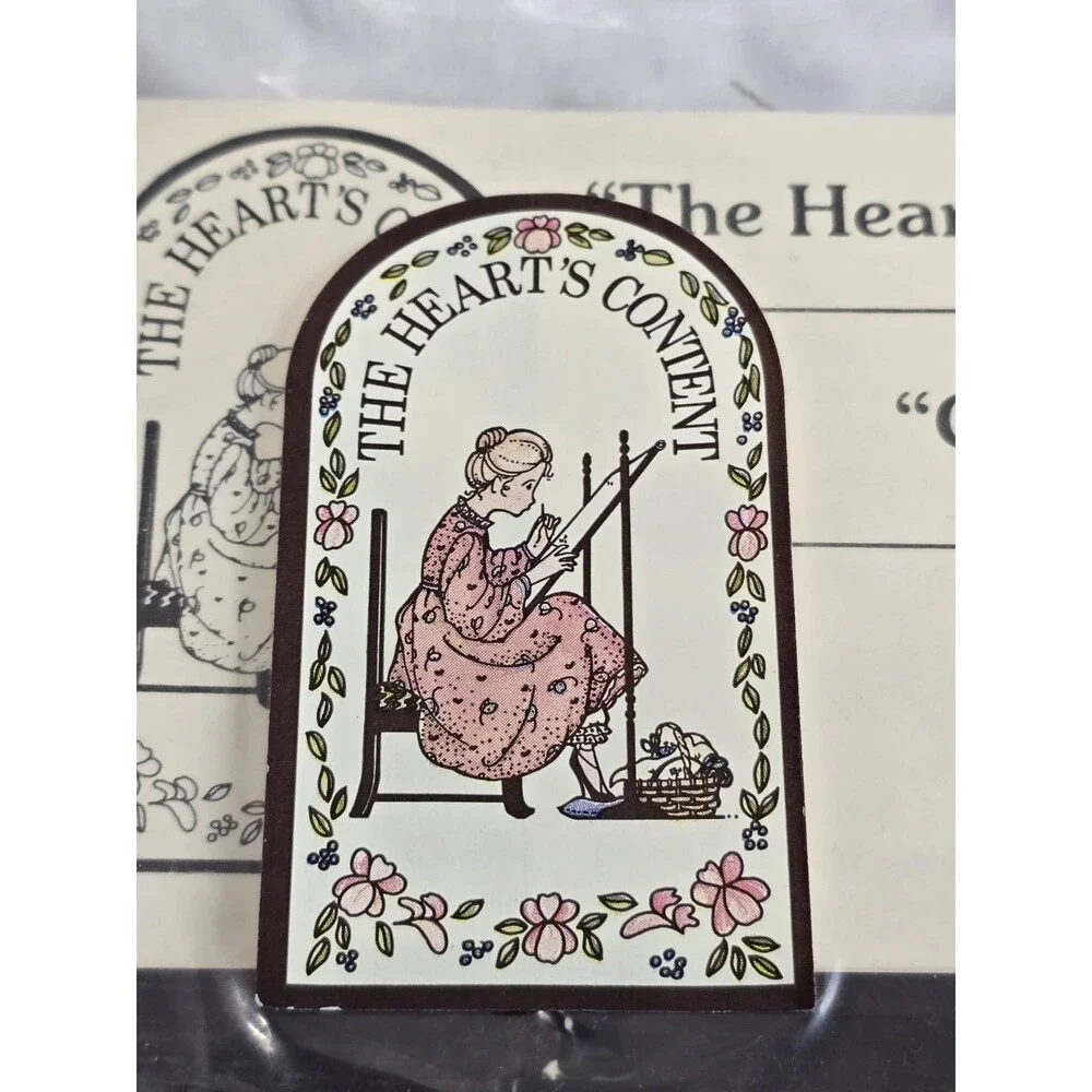 The Heart's Content 1986 Colonial Welcome Sampler New Complete Kit Linen Crafts